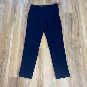 ❤️❤️H&M Cropped Rise Slit Ankle Navy Blue Dress Pants